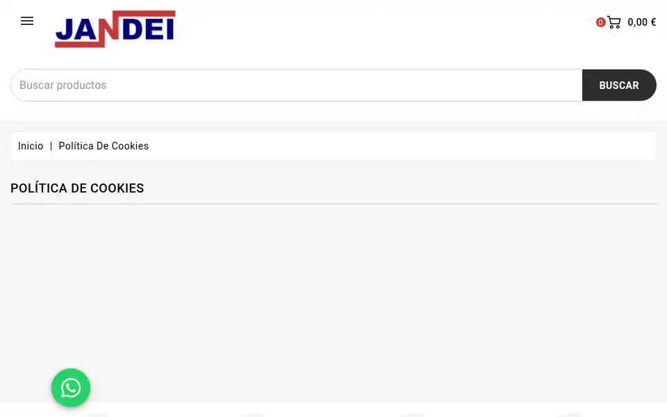Screenshot of jandei.com
