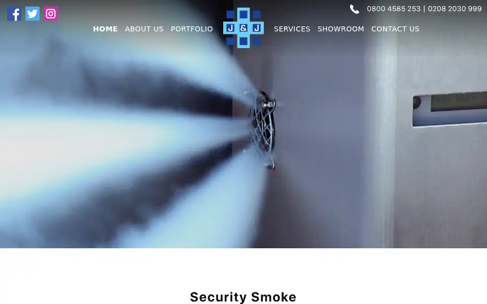 Screenshot of jandjsecurity.co.uk