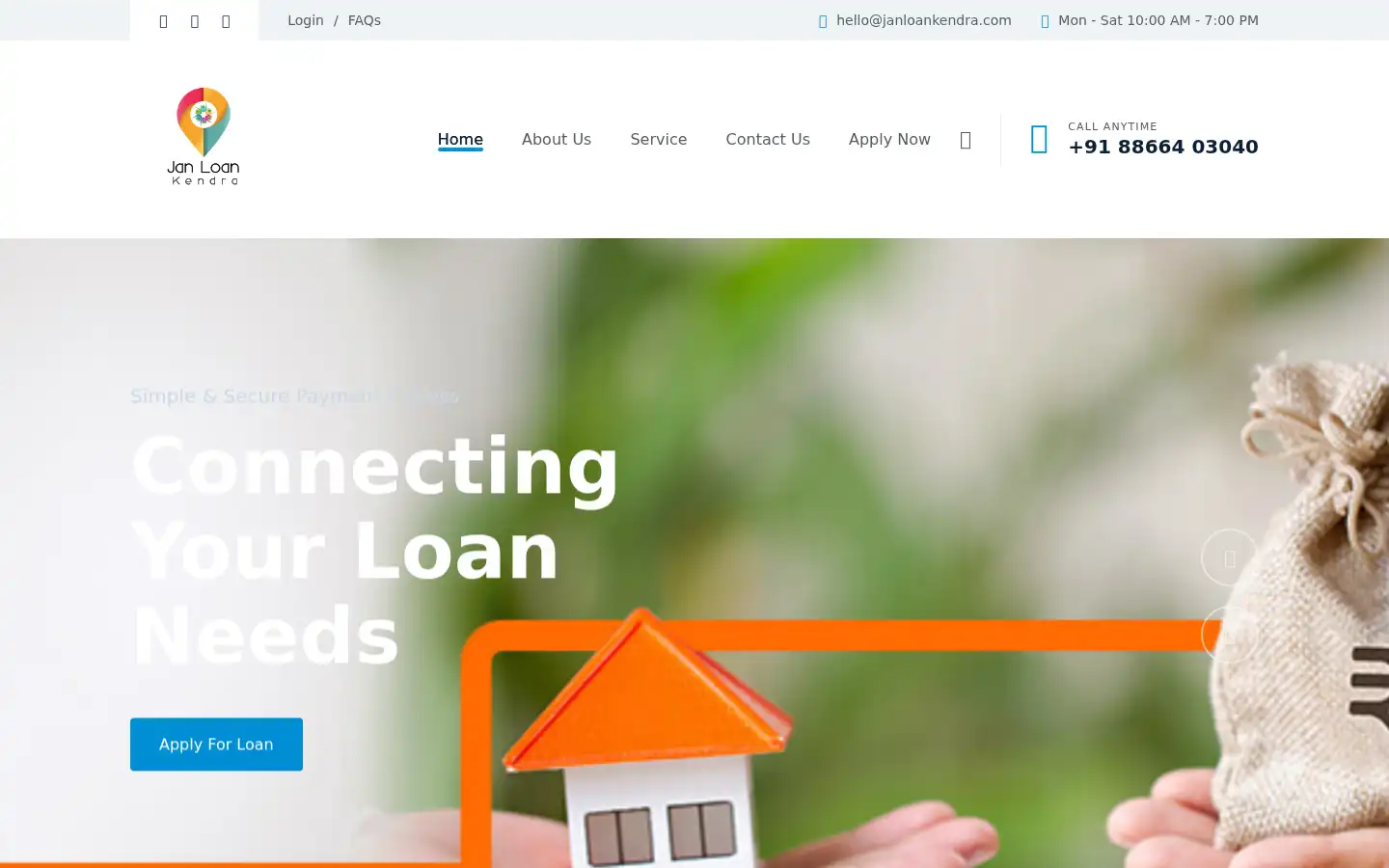 Screenshot of janloankendra.com