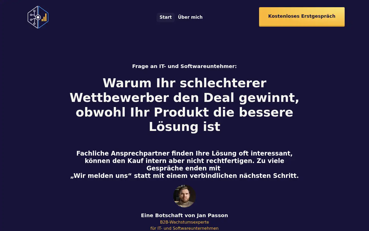 Screenshot of janpasson.com