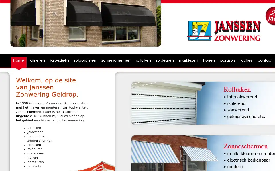 Screenshot of janssenzonweringgeldrop.nl