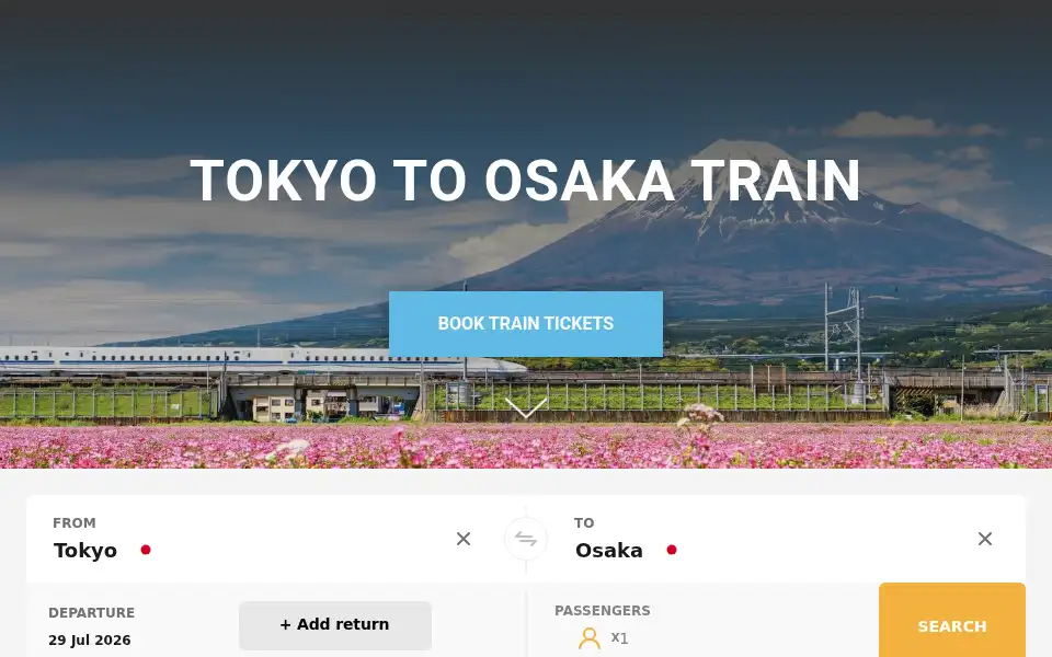 Screenshot of japanbullettrain.com