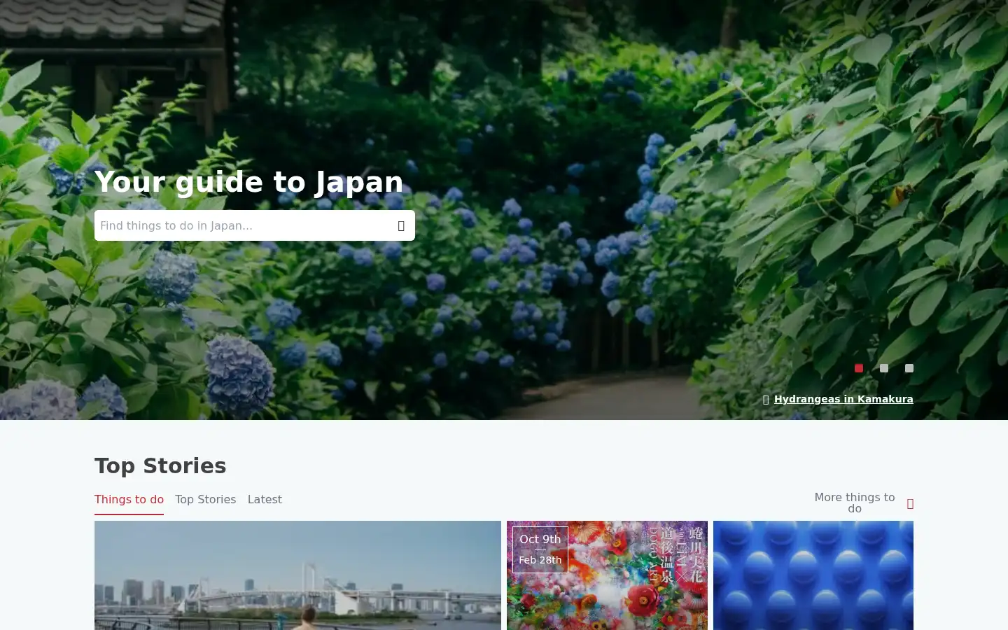 Screenshot of japantravel.com