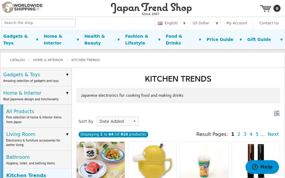 Screenshot of japantrendshop.com