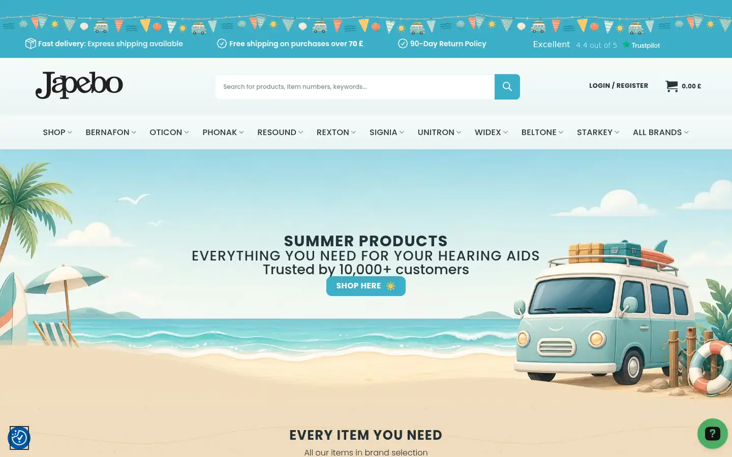 Screenshot of japebo.co.uk