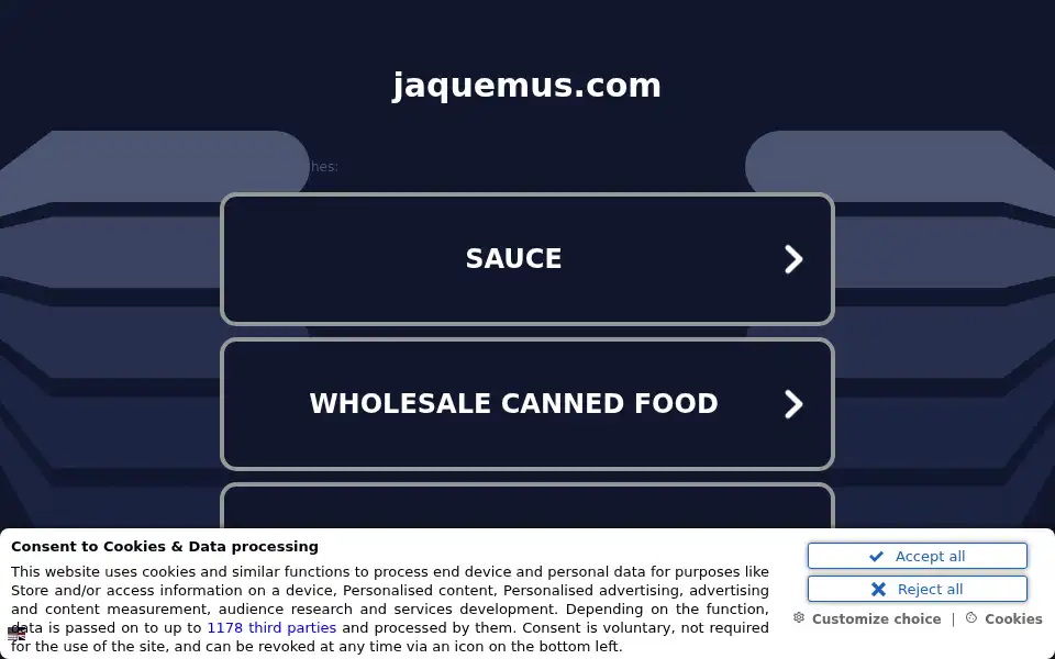 Screenshot of jaquemus.com