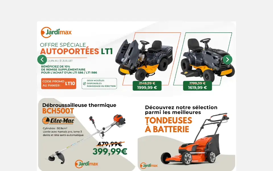 Screenshot of jardimax.com