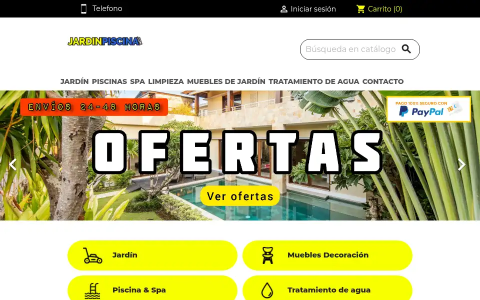 Screenshot of jardinpiscina.com