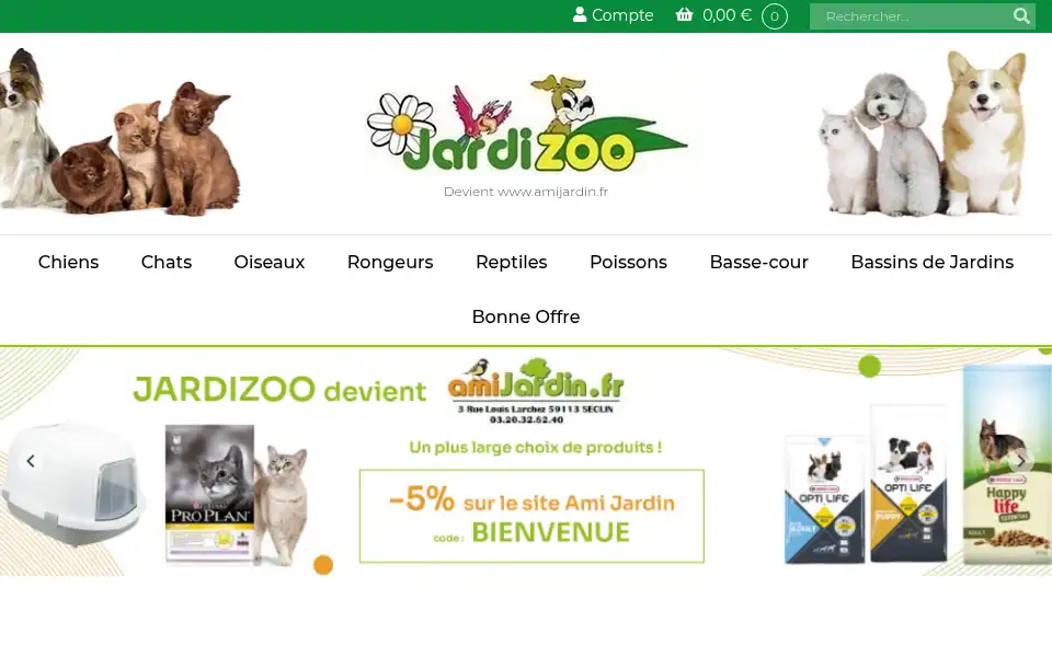 Screenshot of jardizoo.fr