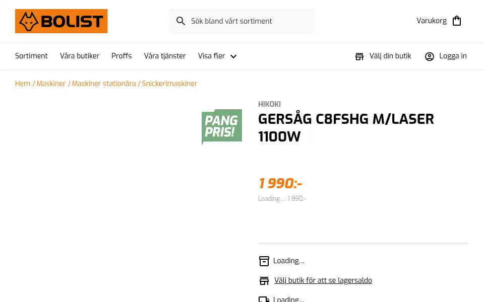 Screenshot of jarnia.se