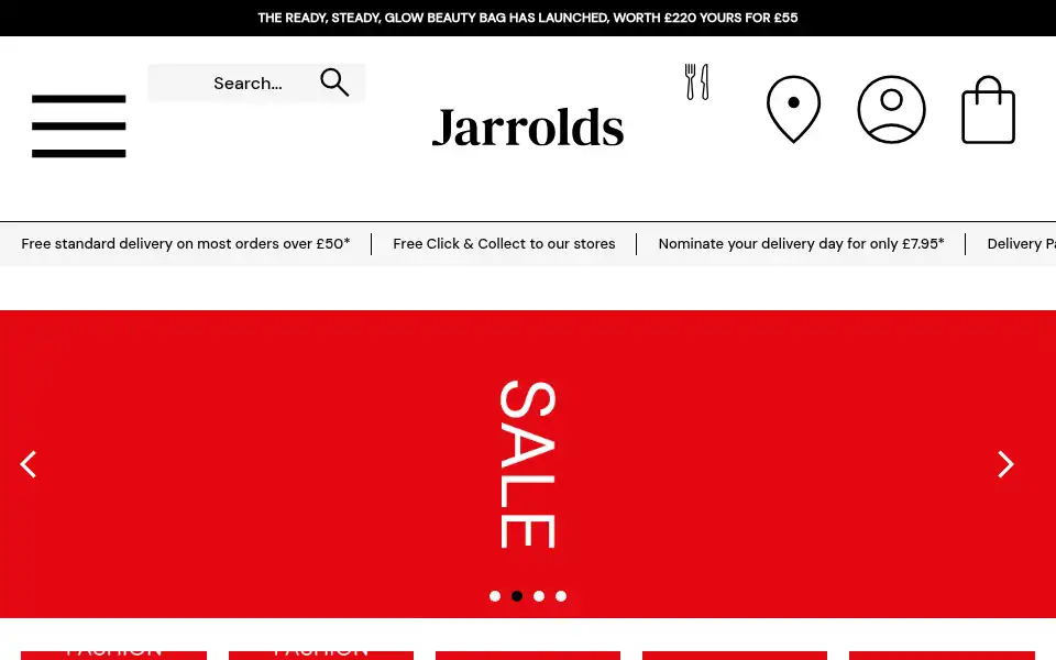 Screenshot of jarrolds.co.uk
