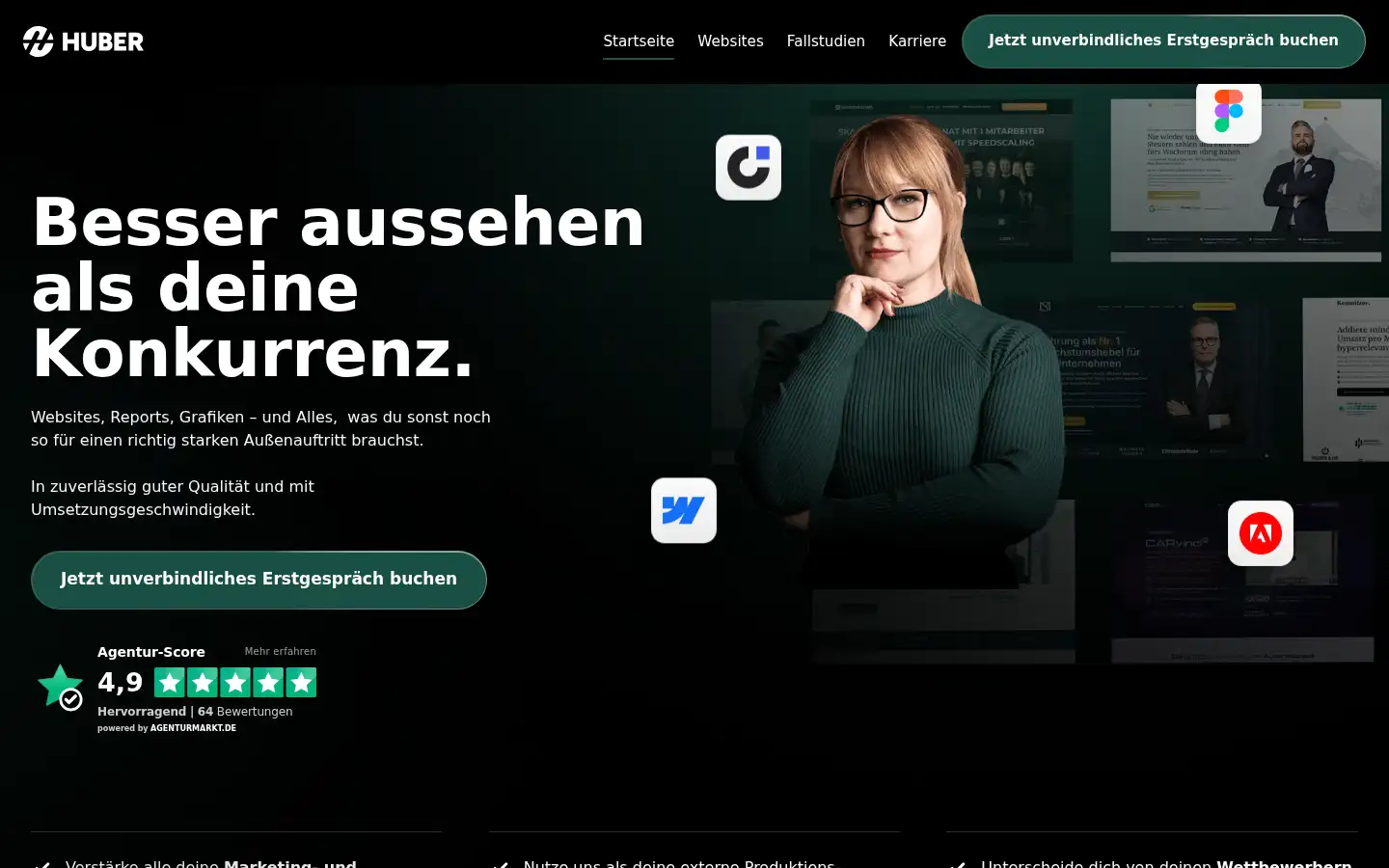 Screenshot of jasminhuber.de