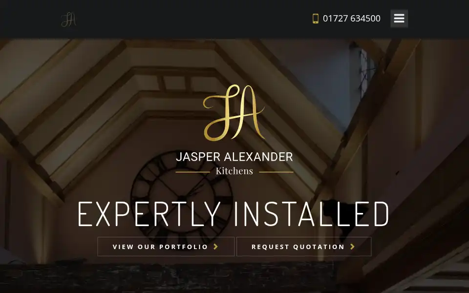 Screenshot of jasperalexander.co.uk