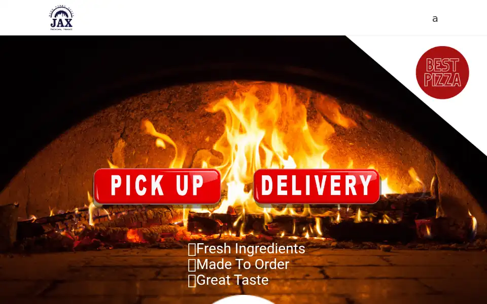 Screenshot of jaxwoodfiredpizza.com