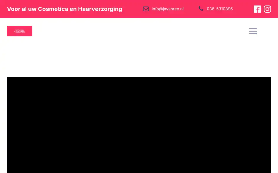 Screenshot of jayshree.nl