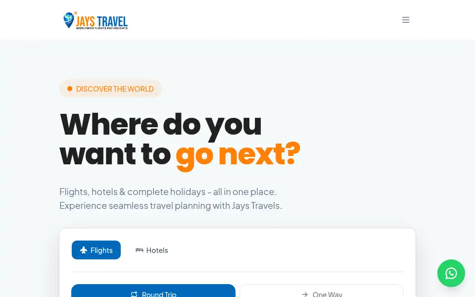 Screenshot of jaystravels.co.uk