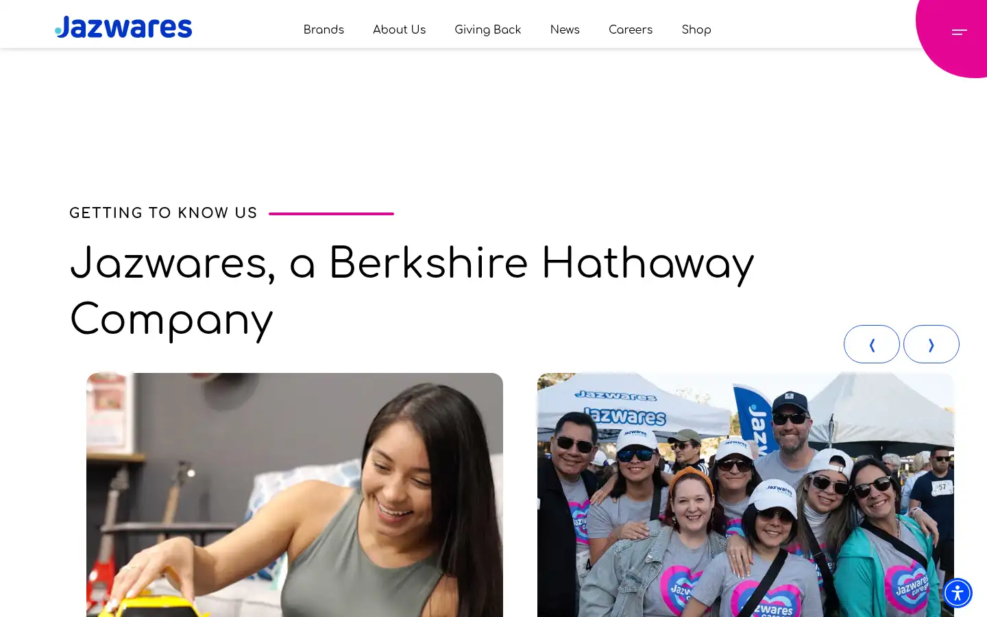 Screenshot of jazwares.com