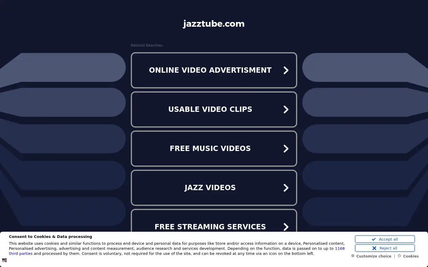 Screenshot of jazztube.com