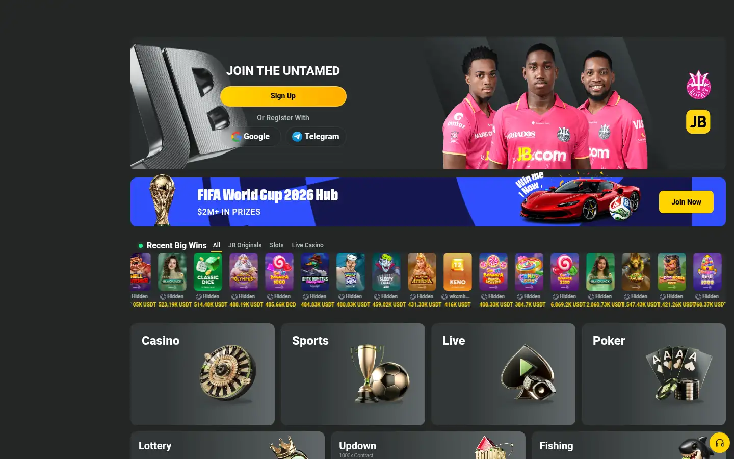Screenshot of jb.com