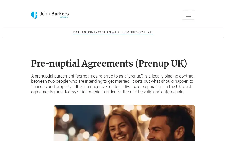 Screenshot of jbarkers.co.uk
