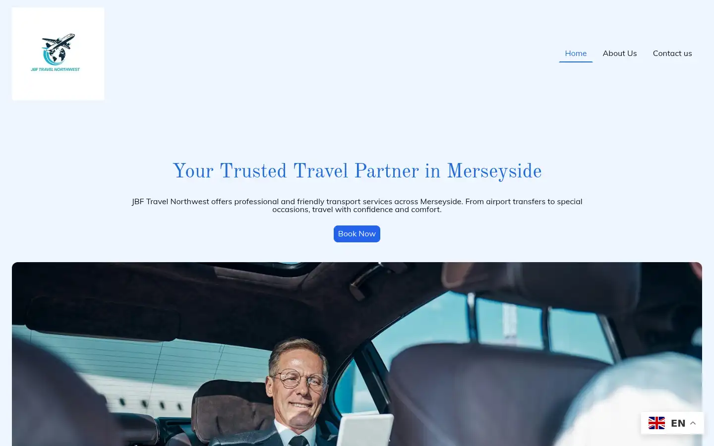Screenshot of jbftravelnorthwest.co.uk