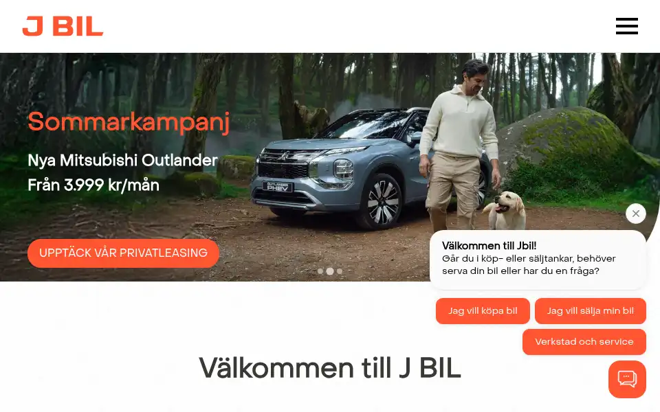 Screenshot of jbil.se