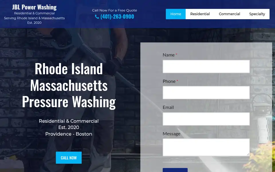 Screenshot of jblpowerwashing.com