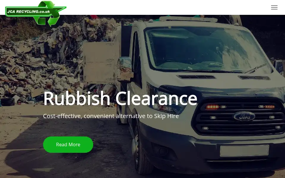 Screenshot of jcarecycling.co.uk