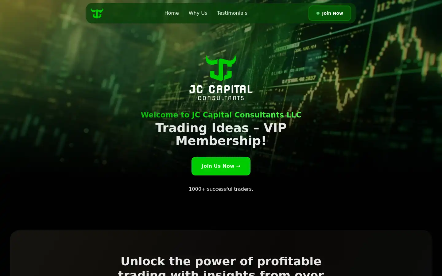 Screenshot of jccapitalconsultants.com