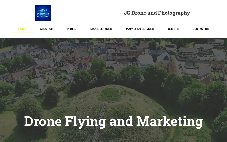 Screenshot of jcdroneadventures.com