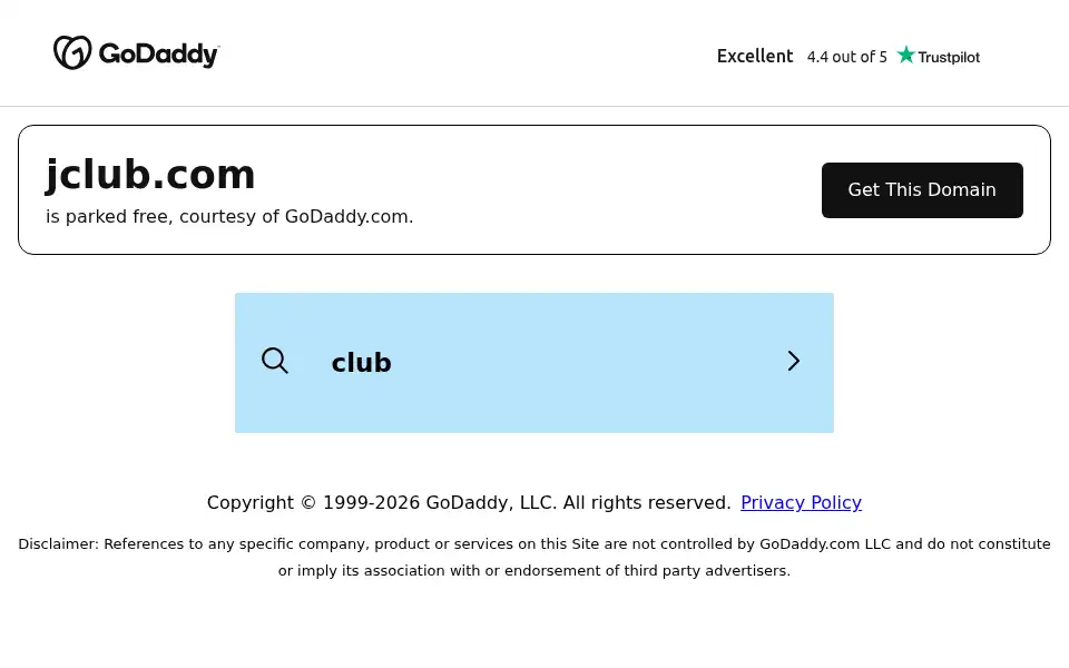Screenshot of jclub.com