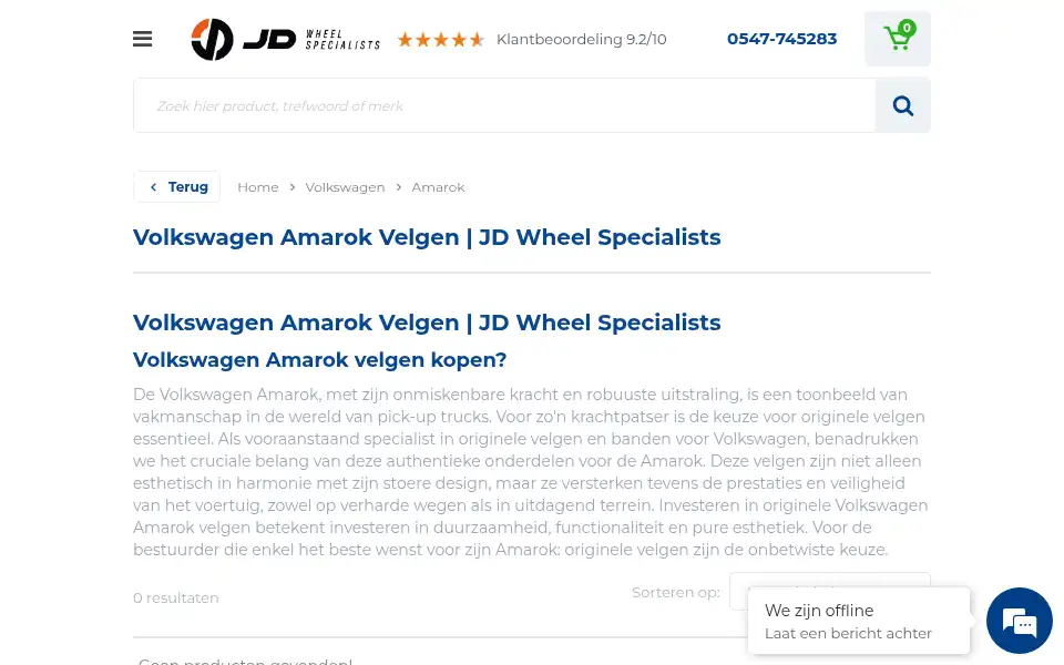 Screenshot of jdbandenvelgen.nl