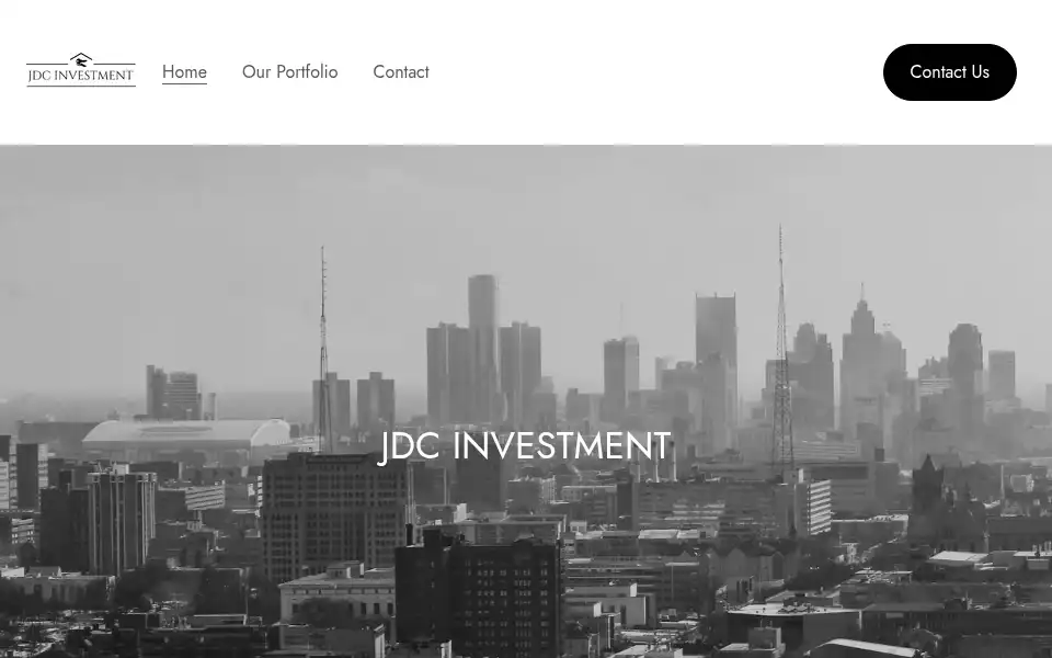 Screenshot of jdcinvestment.com