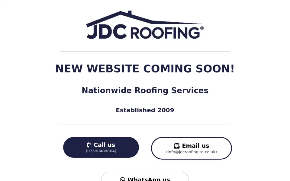 Screenshot of jdcroofingltd.co.uk
