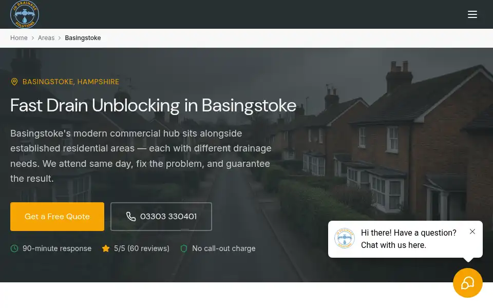 Screenshot of jddrainage247.co.uk