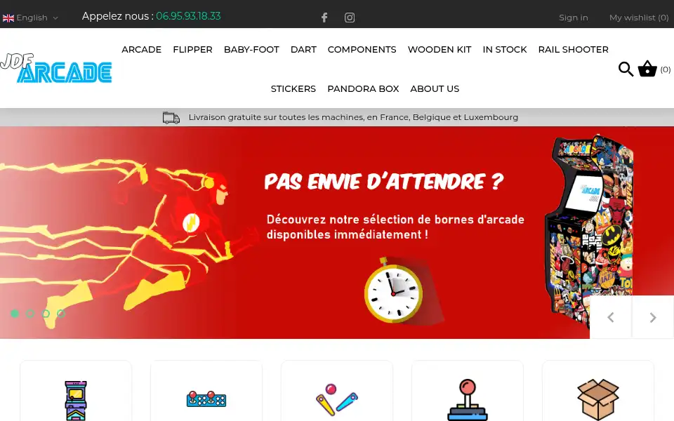 Screenshot of jdfarcade.com