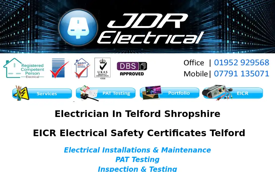 Screenshot of jdrelectrical.co.uk