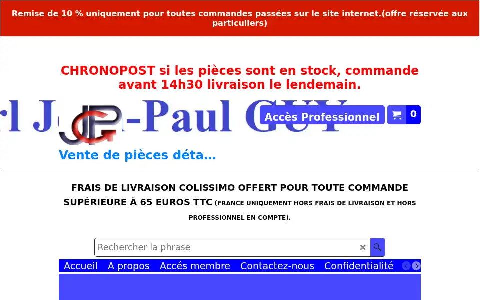 Screenshot of jeanpaulguy.fr