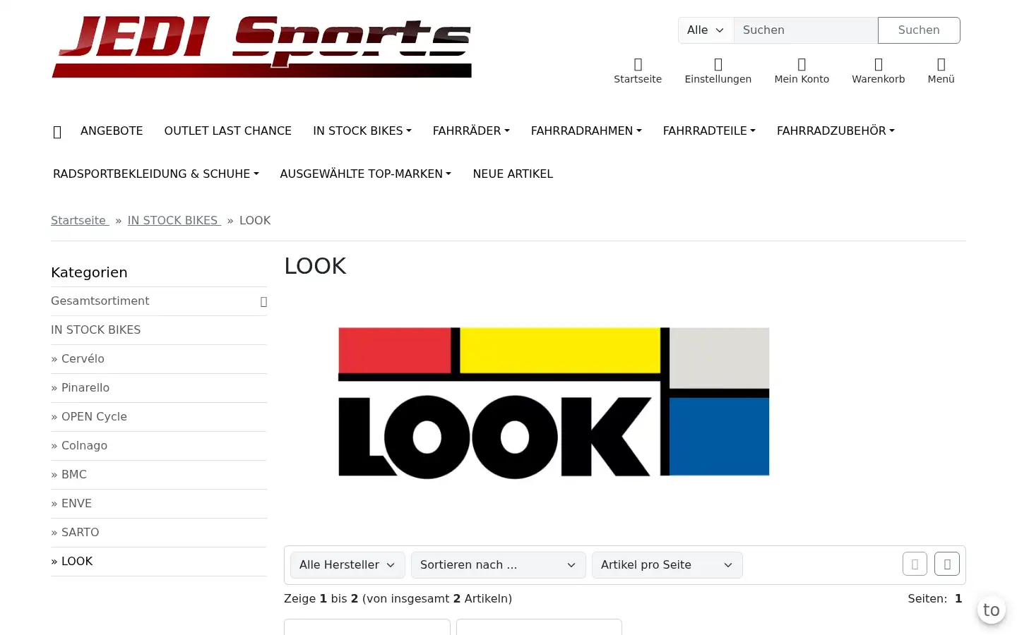 Screenshot of jedi-sports.de