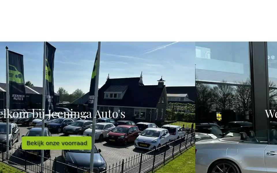 Screenshot of jeeninga-autos.nl