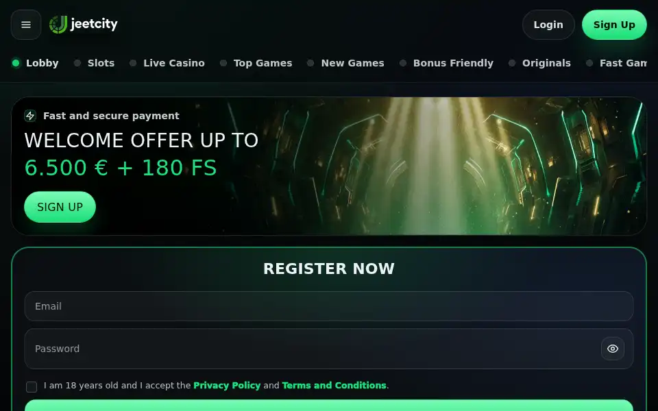 Screenshot of jeetcityapp.com