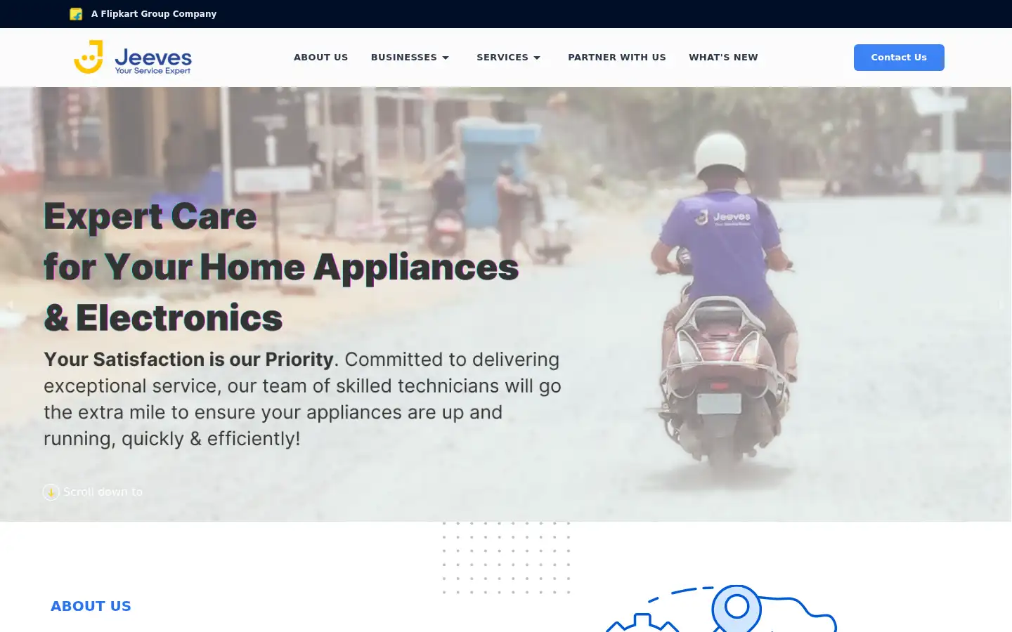 Screenshot of jeeves.co.in