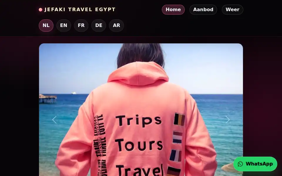 Screenshot of jefakitravelegypte.nl