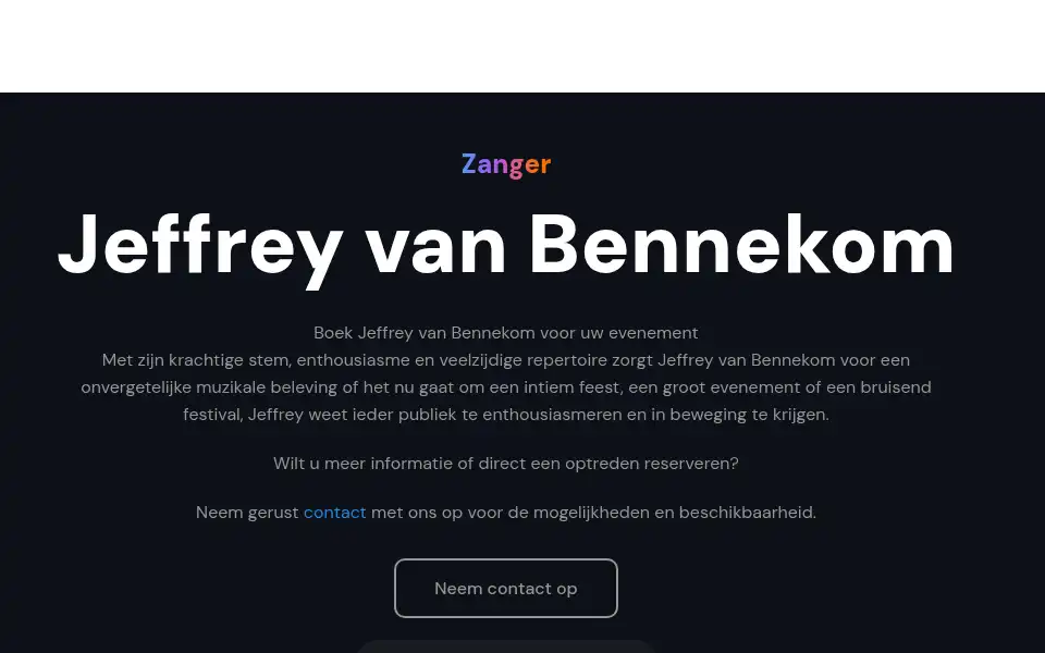 Screenshot of jeffreyvanbennekom.nl