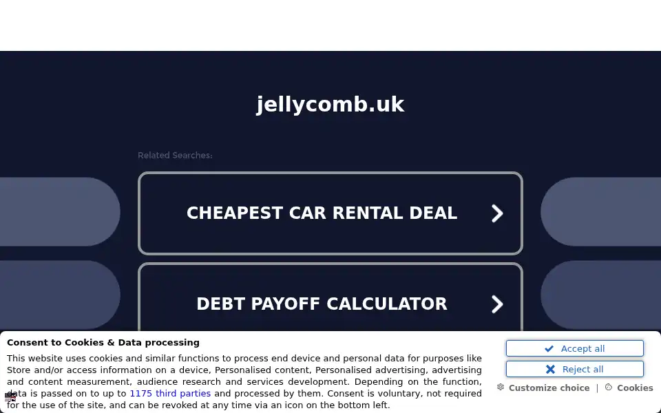 Screenshot of jellycomb.uk
