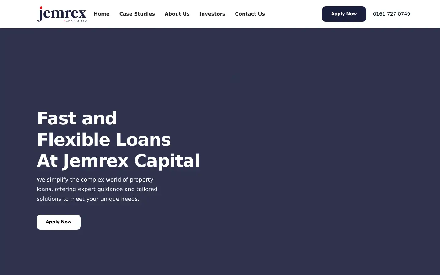 Screenshot of jemrexcapital.com