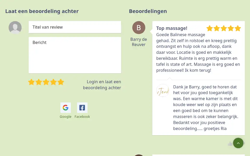 Screenshot of jenda-massage.nl