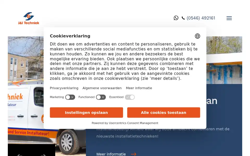 Screenshot of jenjtechniek.nl
