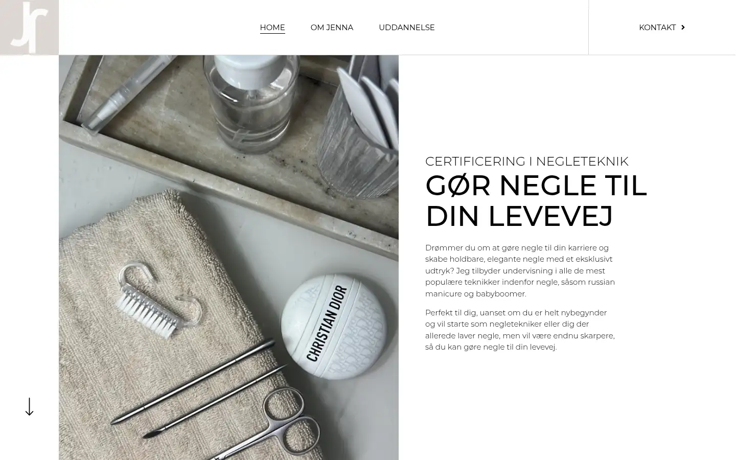 Screenshot of jennails.dk