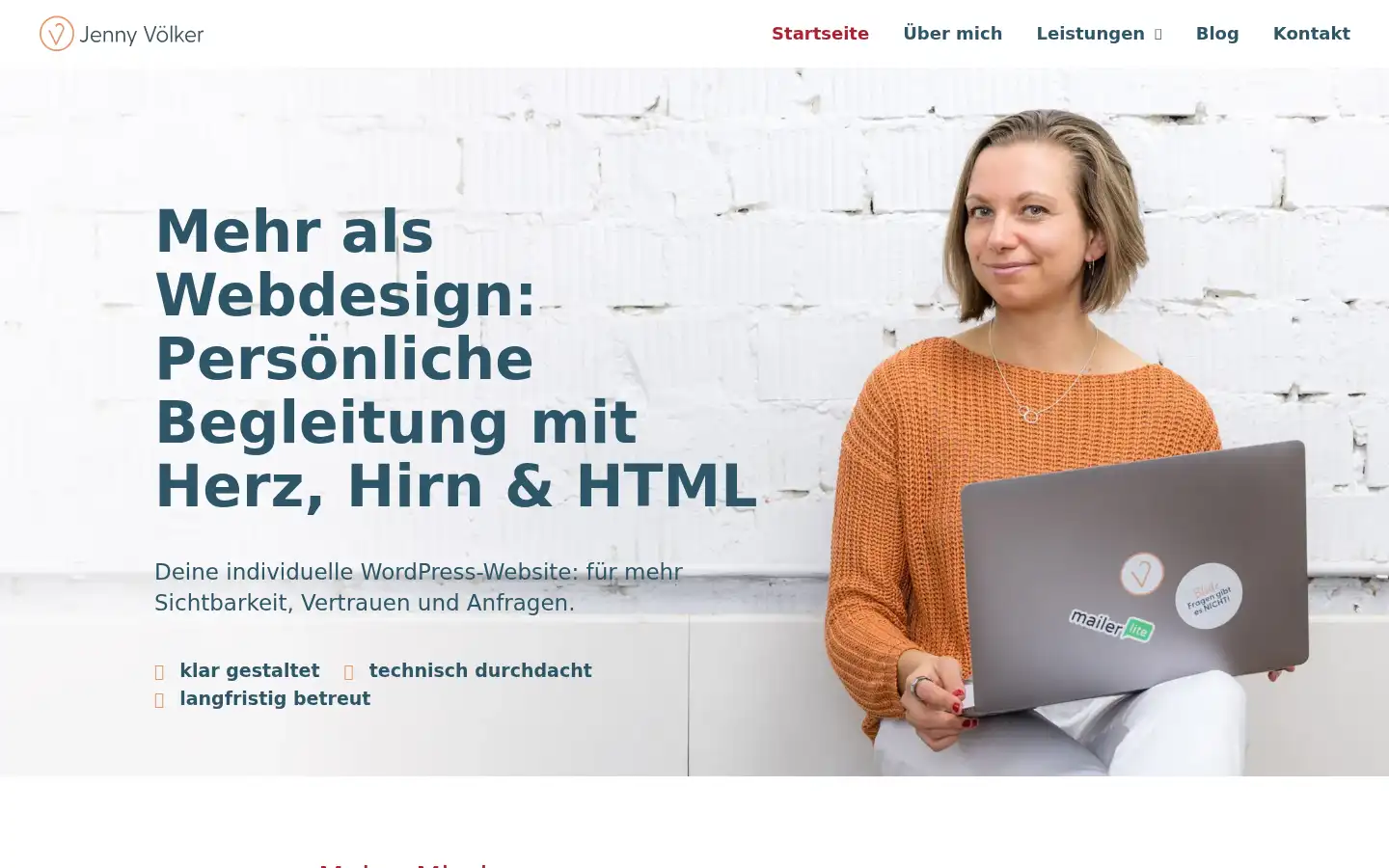 Screenshot of jennyvoelker.de